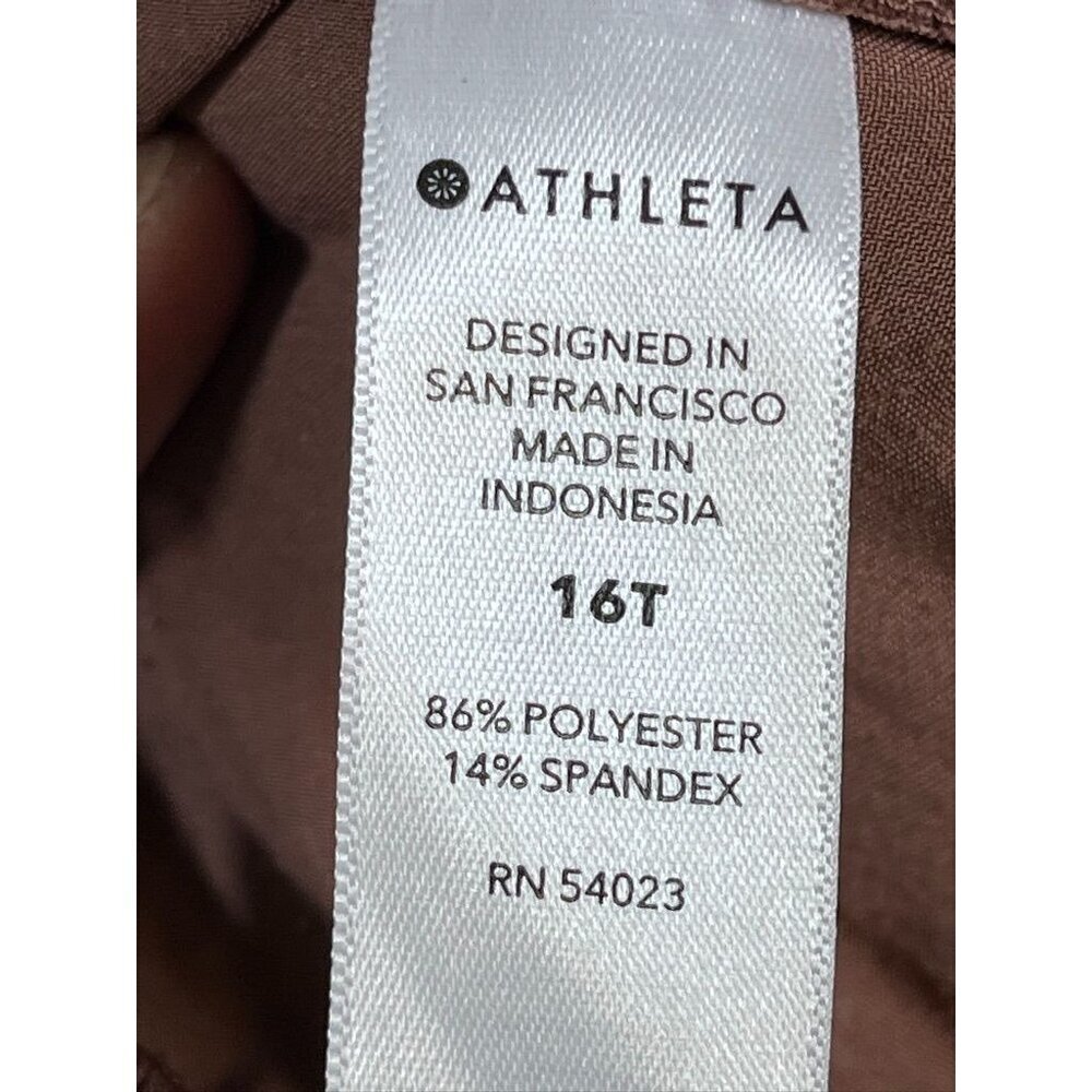 Athleta Active Pant 16T Pink Brooklyn Ankle Performance Stretch Tailored Sporty - Picture 3 of 13